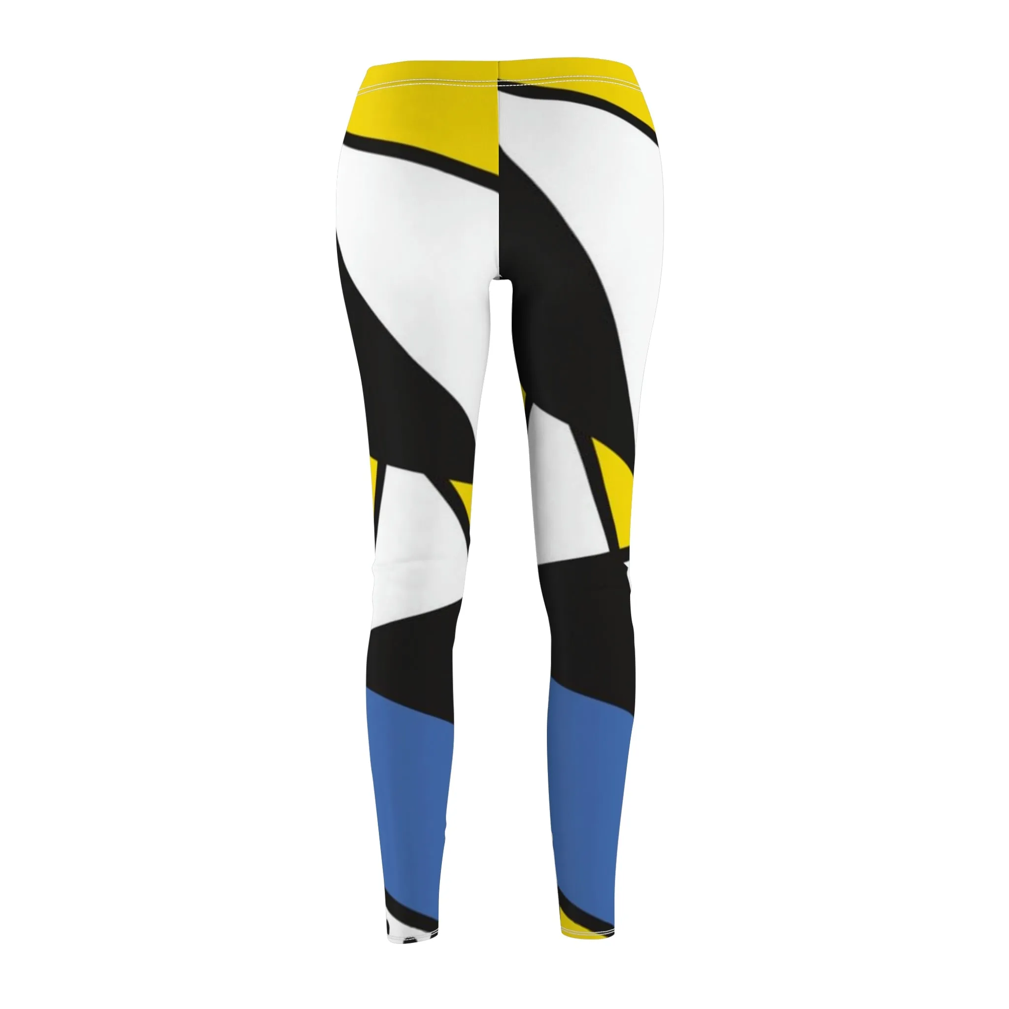 Women's Cut & Sew Casual Leggings - Mondrian design (shipping from USA)