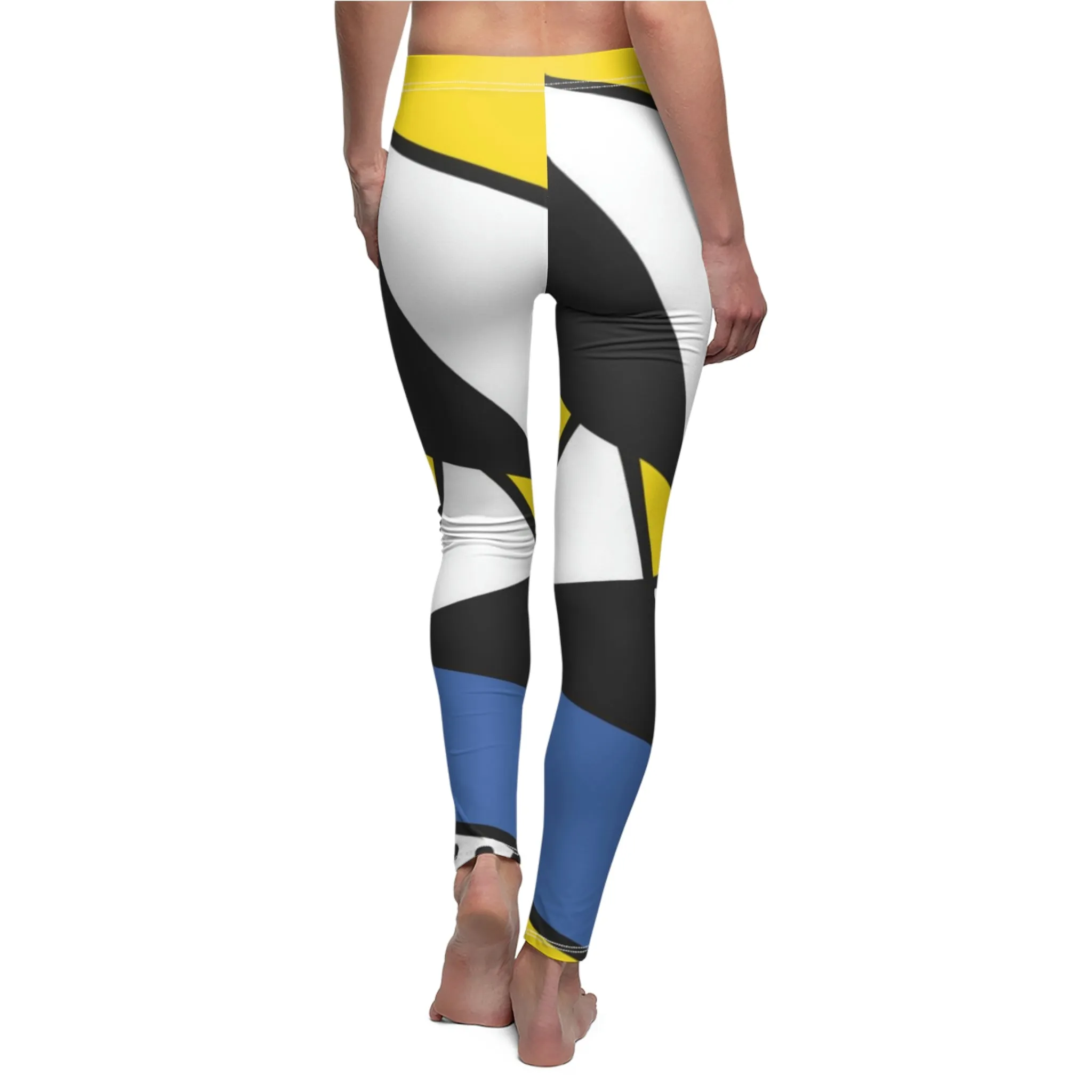 Women's Cut & Sew Casual Leggings - Mondrian design (shipping from USA)