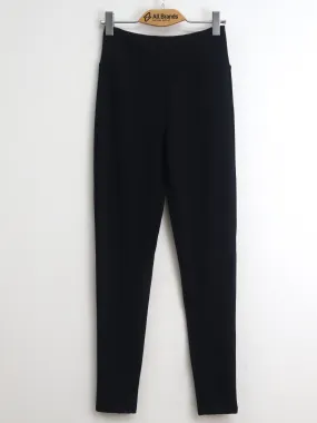 Women's Plain Leggings,Black